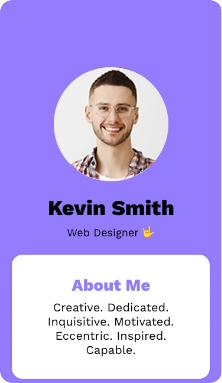 Digital business card template for the Freelancers